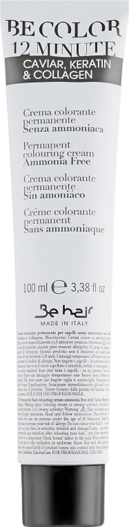 Be Hair Стойкая безаммиачная краска для волос Be Color Permanent Colouring Cream 12 Minute - фото N2