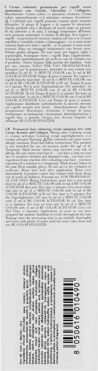 Be Hair Стойкая безаммиачная краска для волос Be Color Permanent Colouring Cream 12 Minute - фото N3