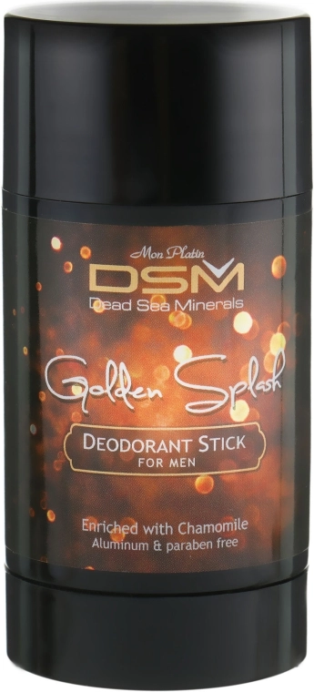 Mon Platin DSM Дезодорант для чоловіків "Золотий сплеск" Deodorant Stick Golden Splash - фото N1