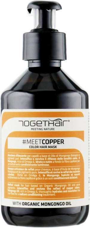 Оттеночная маска для волос - Togethair Meeting Nature Color Hair Mask Copper, 250мл - фото N1