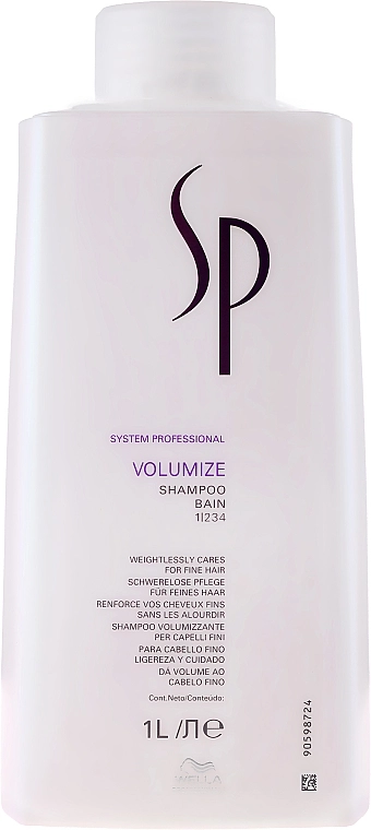 Wella SP Шампунь для укрепления тонких волос Wella Professionals Volumize Shampoo - фото N3