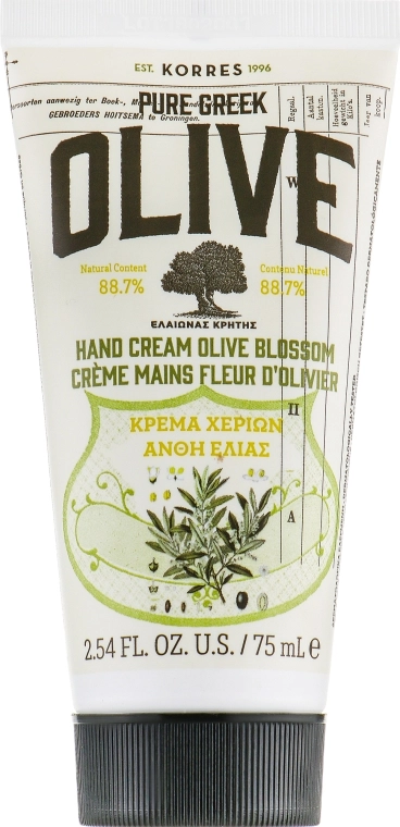 Korres Крем для рук, з оливковим цвітом Hand Cream Pure Greek Olive - фото N1