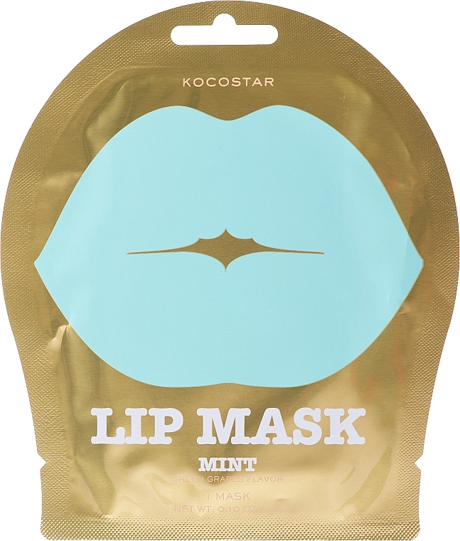 Kocostar Гідрогелева маска для губ, з ароматом зеленого винограду Lip Mask Mint - фото N2