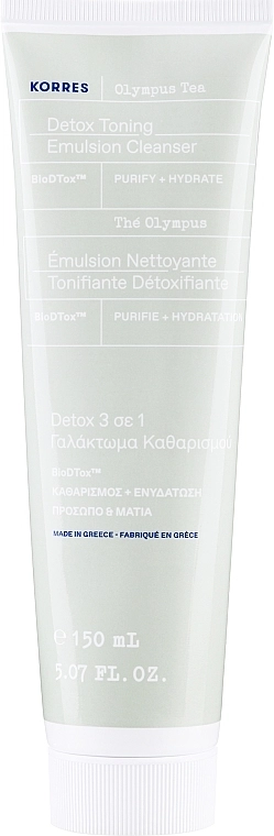 Korres Очищувальна емульсія для обличчя, 3 в 1, з гірсьуким чаєм Olympus Tea Cleansing Emulsion - фото N1