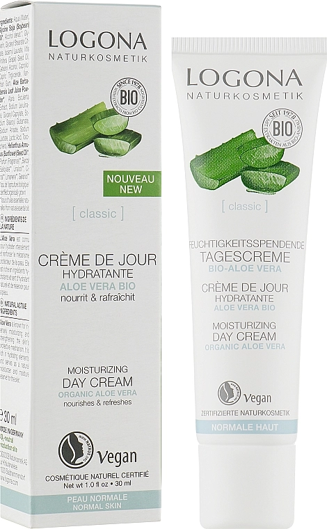 Logona Крем для обличчя денний для чутливої шкіри Facial Care Day Cream Organic Aloe - фото N2