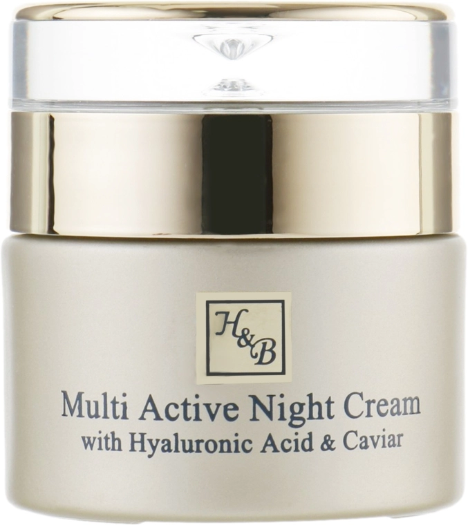 Health And Beauty Мультиактивный ночной крем для лица с гиалуроновой кислотой Multi Active Night Cream - фото N3