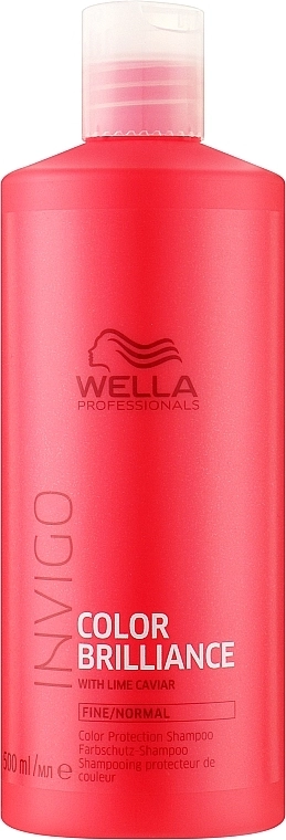 Wella Professionals Шампунь для окрашенных нормальных и тонких волос Invigo Color Brilliance Color Protection Shampoo - фото N1