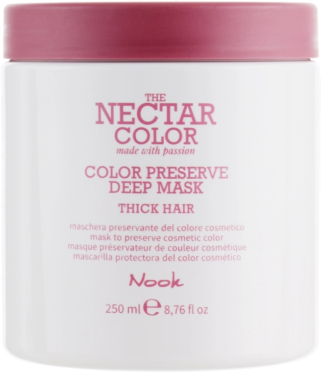 Nook Маска "Стойкость цвета" для жестких и плотных волос The Nectar Color Color Preserve Deep Mask - фото N1