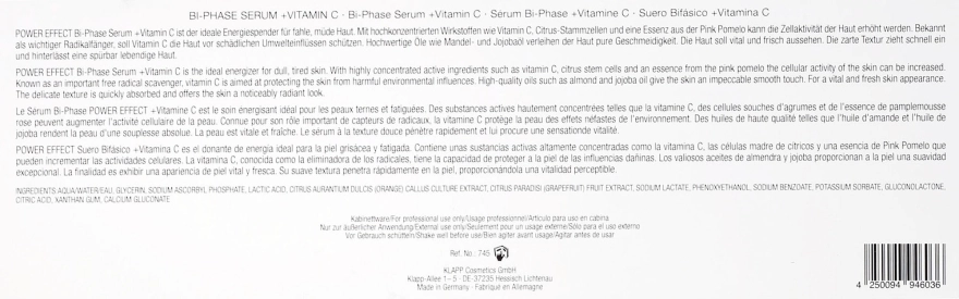 Klapp Двухфазная сыворотка "Витамин С" Bi-Phase Serum Vitamin C - фото N5