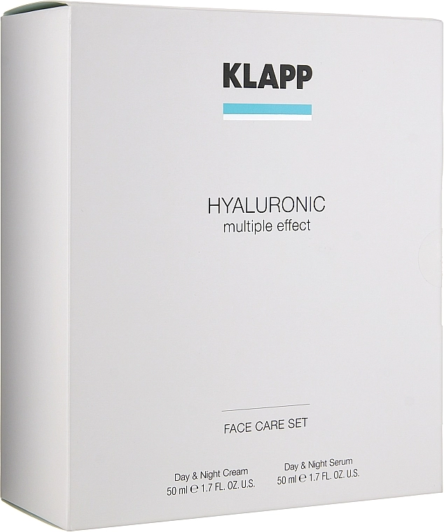 Klapp Набор "Гиалуроник" Hyaluronic Face Care Set (cr/50ml + serum/50ml) - фото N1