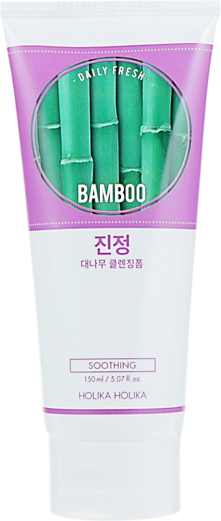 Holika Holika Очищающая пенка Daily Fresh Bamboo Cleansing Foam - фото N1