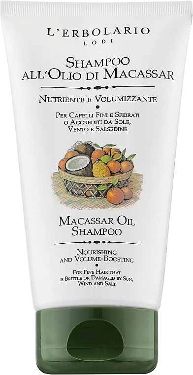 L’Erbolario Шампунь з маслом макасар Shampoo all'Olio di Macassar - фото N1