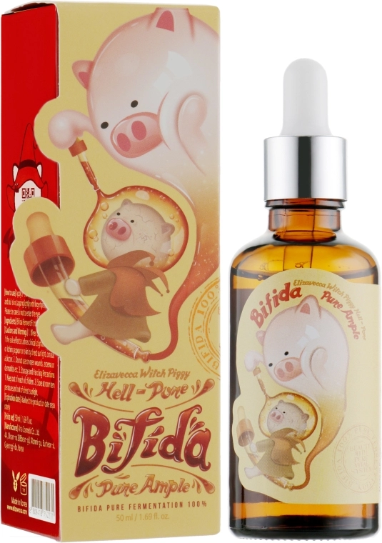 Elizavecca Відновлювальна сироватка для обличчя Witch Piggy Hell-Pore Bifida Pure Ample - фото N1