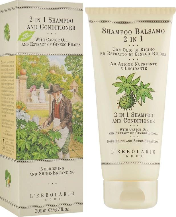 L’Erbolario Шампунь і бальзам 2 в 1 Shampoo Balsamo 2 In 1 - фото N2