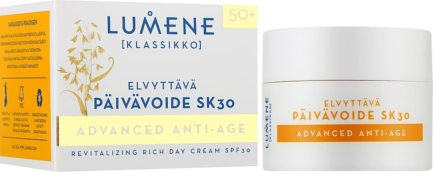 Lumene Антивозрастной дневной крем для лица Advanced Anti-Age Revitalizing Rich Day Cream SPF30 - фото N2