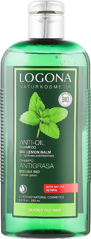 Logona Шампунь Баланс для жирного волосся Hair Care Balance Shampoo Lemon Balm - фото N1