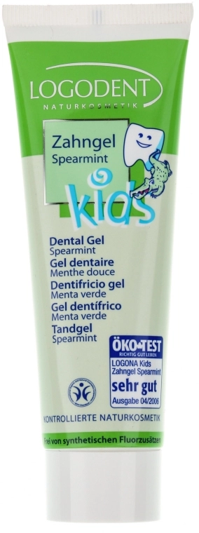 Logona Гель зубний для дітей М'ятна свіжість Babycare Kids Dental Gel Spearmint - фото N1