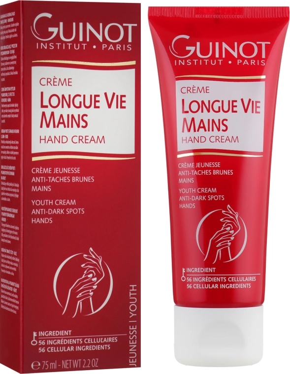Guinot Омолаживающий крем для рук "Долгая жизнь" Longue Vie Mains Hand Cream - фото N1