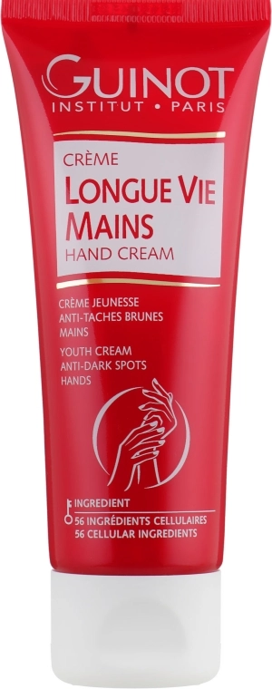 Guinot Омолаживающий крем для рук "Долгая жизнь" Longue Vie Mains Hand Cream - фото N2