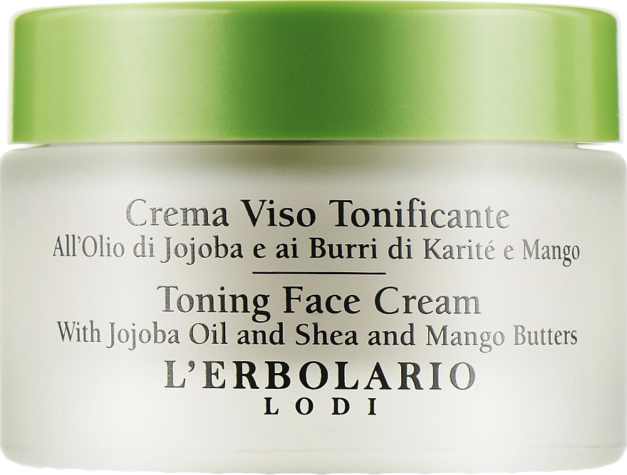 L’Erbolario Тонізуючий крем з маслом ши і жожоба Crema Viso Idratante передній Elicriso e all' Aloe - фото N1