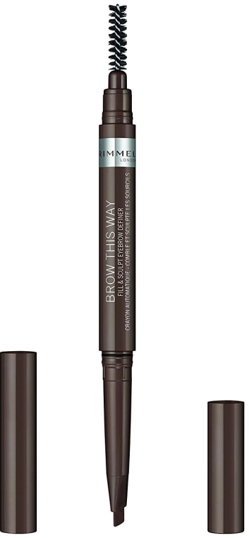 Карандаш для бровей - Rimmel Fill&Sculpt Eyebrow Pencil, 003 - Dark Brown, 0.25 г - фото N1