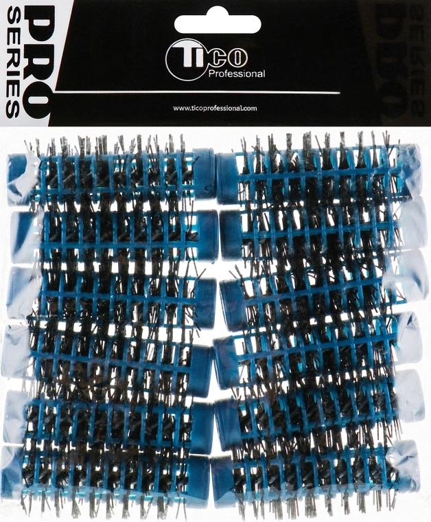 TICO Professional Бигуди "Ежики", 70mm, d18, синие - фото N1