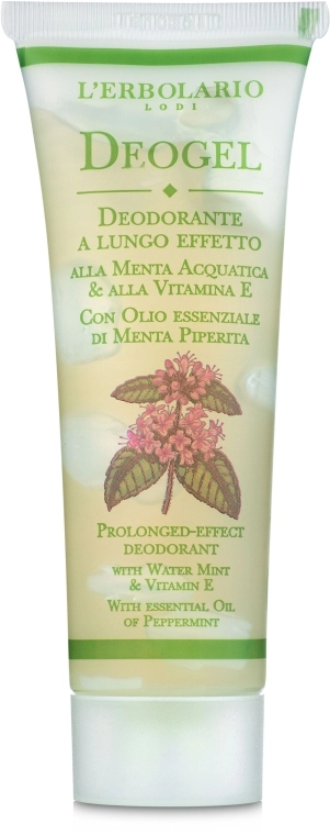 L’Erbolario Дезодорирующий гель с водяной мятой и витамином Е Deogel Alla Menta Acquatica &Vitamina E - фото N1