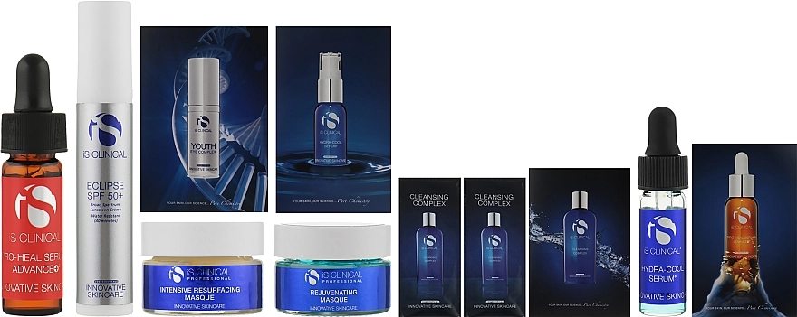 IS CLINICAL Набор Fire And Ice Mini Kit (f/gel/2ml + serum/3.75ml + f/mask/15g + f/mask/15g + serum/3.75ml + f/cream/2x10g) - фото N2