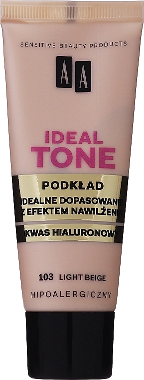 AA Ideal Tone Foundation Perfect Fit Multi Hydration Тональна основа для обличчя "Ідеальний тон" - фото N1