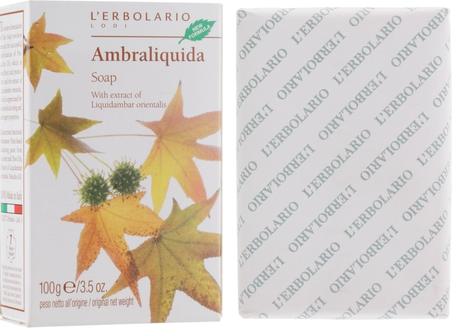 L’Erbolario Душистое мыло "Легкая амбра" Ambraliquida Sapone - фото N1