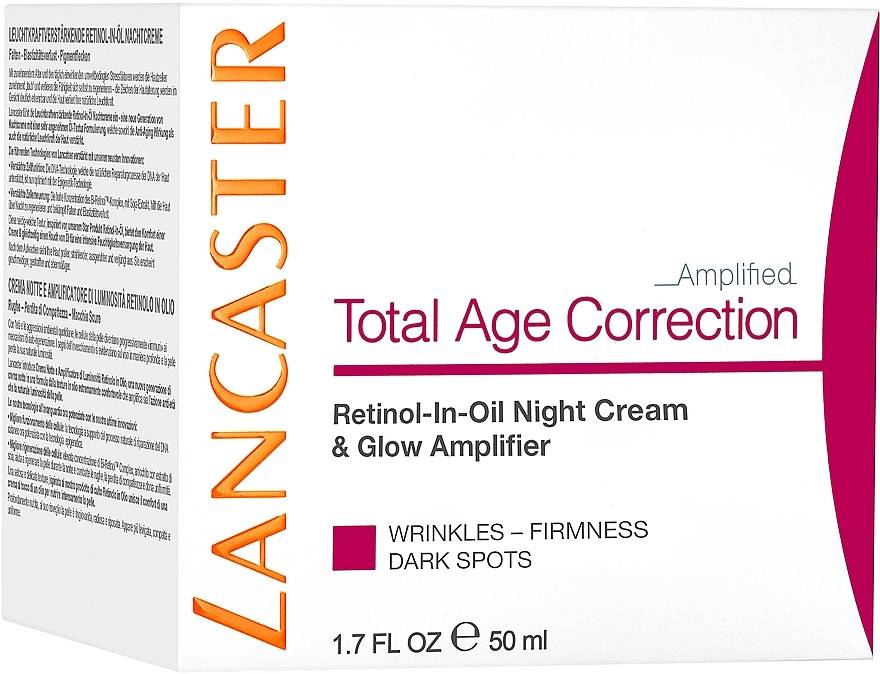 Lancaster Антивозрастной ночной крем Total Age Correction Complete Retinol-In-Oil Night Cream & Glow Amplifier - фото N4