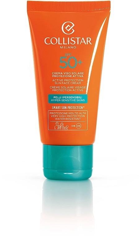 Collistar Сонцезахисний засіб для обличчя "Активний захист" Active Protection Sun Face Cream SPF 50+ - фото N1