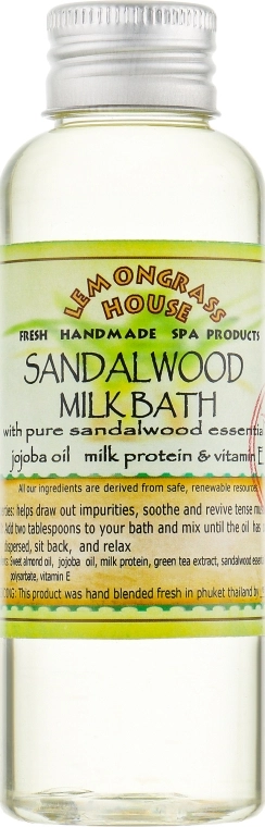 Lemongrass House Молочная ванна "Сандал" Sandalwood Milk Bath - фото N1