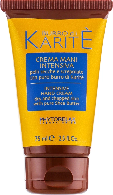 Phytorelax Laboratories Крем для рук интенсивный Burro Di Karite Intensive Hand Cream - фото N1