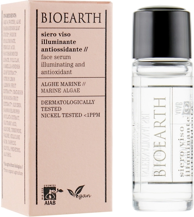 Bioearth Антиоксидантная осветляющая сыворотка для лица Brightening & Antioxidant Serum (мини) - фото N1