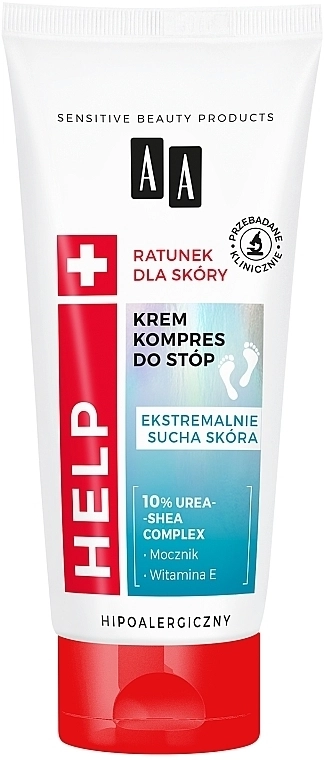 AA Живильний крем для ніг Cosmetics Help Nourishing Foot Cream - фото N1