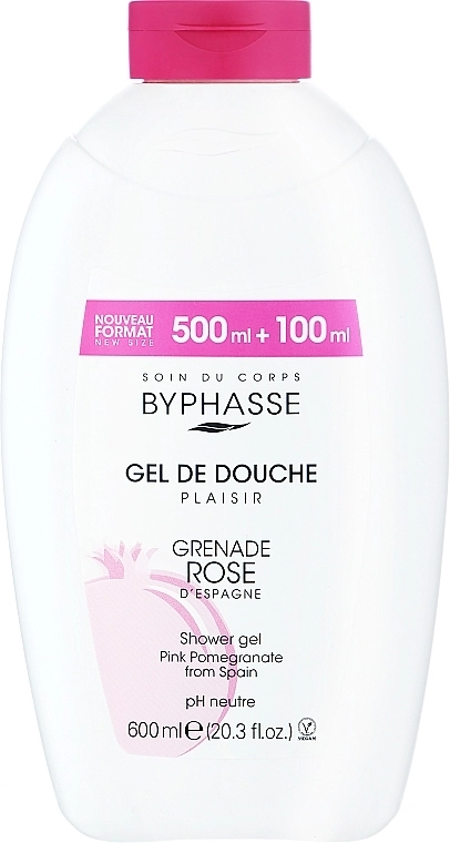 Byphasse Гель для душу Plaisir Shower Gel Pink Pomegranate - фото N3