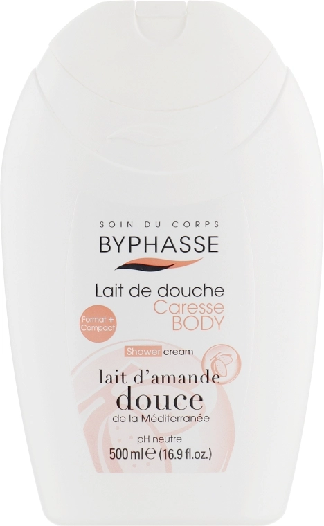 Byphasse Крем для душу "Мигдальне молочко" Caresse Shower Cream - фото N1