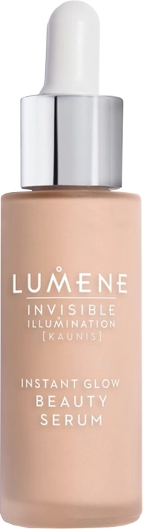 Lumene Invisible Illumination Instant Glow Beauty Serum Ухаживающая сыворотка-флюид с тонирующим эффектом - фото N1
