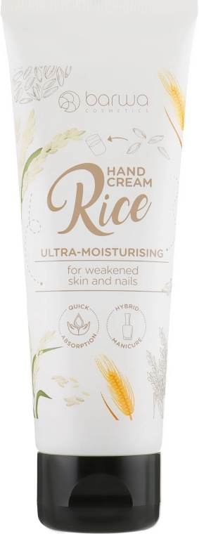 Barwa Крем для рук, з протеїнами рису Natural Rice Protein Hand Cream - фото N1