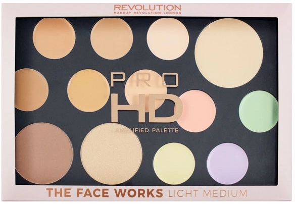 Makeup Revolution Pro HD The Works Palette Палетка для лица - фото N1
