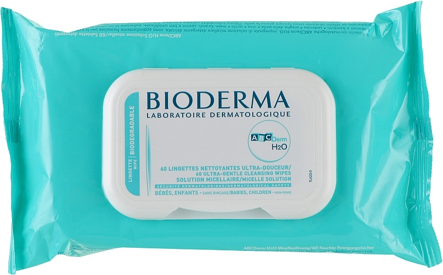 Bioderma Детские влажные салфетки ABCDerm H2O - фото N1