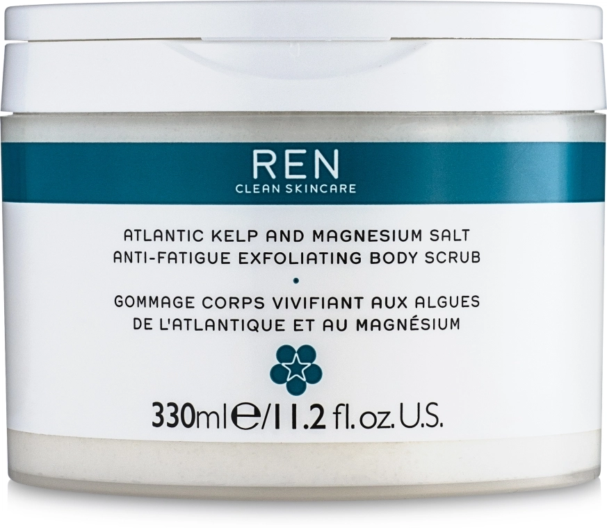 REN Скраб для тела солевой Atlantic Kelp And Magnesium Salt Anti-Fatigue Exfoliating Body Scrub - фото N1