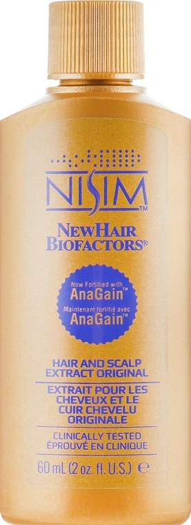 Nisim Екстракт-лосьйон для волосся і шкіри голови NewHair Biofactors Hair Scalp Extract Original AnaGain - фото N4