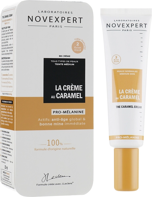 Novexpert ВВ-крем для загорелой кожи "Карамель" The Caramel Cream Golden Glow - фото N1