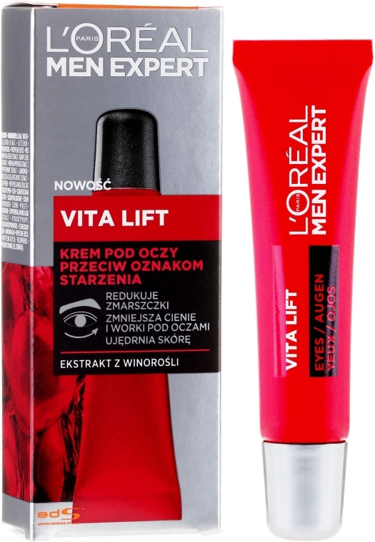 L’Oreal Paris Крем для шкіри навколо очей для чоловіків Men Expert Vita Lift Eye Cream - фото N1