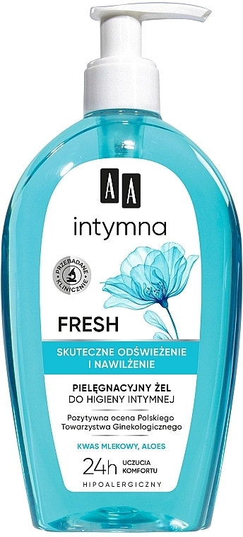 AA Гипоаллергенный гель для интимной гигиены Intymna Fresh Gel - фото N3