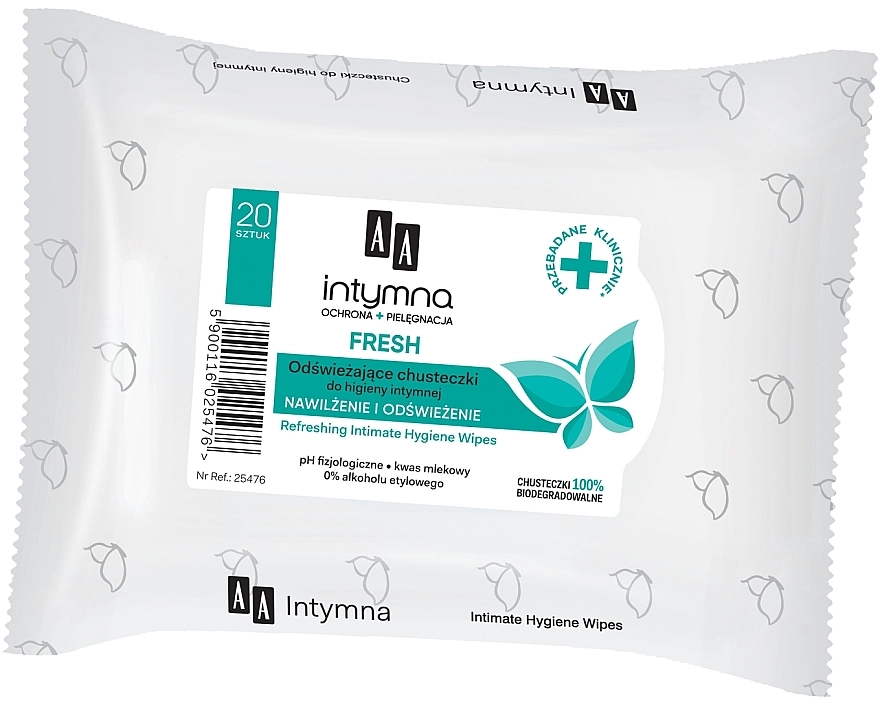 AA Салфетки для интимной гигиены Intymna Fresh Wipes - фото N1