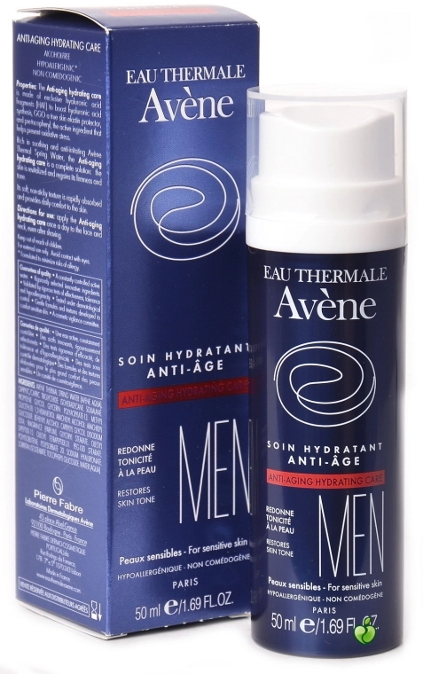 Avene Гель-крем для лица Men Anti-aging Hydrating Care - фото N2