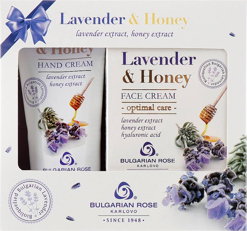 Bulgarian Rose Набор Lavender & Miele (f/cr/50ml + h/cr/50ml) - фото N1